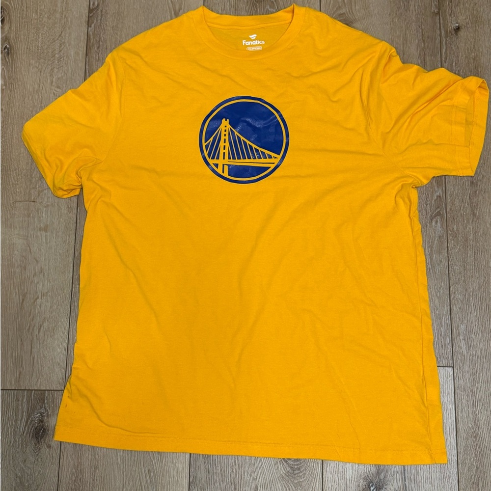 Golden Yellow T-Shirt with Bridge Design
